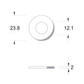 Zenith M10 Hot Dip Galvanised Flat Round Washers 200 Pack 4.6 Steel - SuperSaverAU - view 4