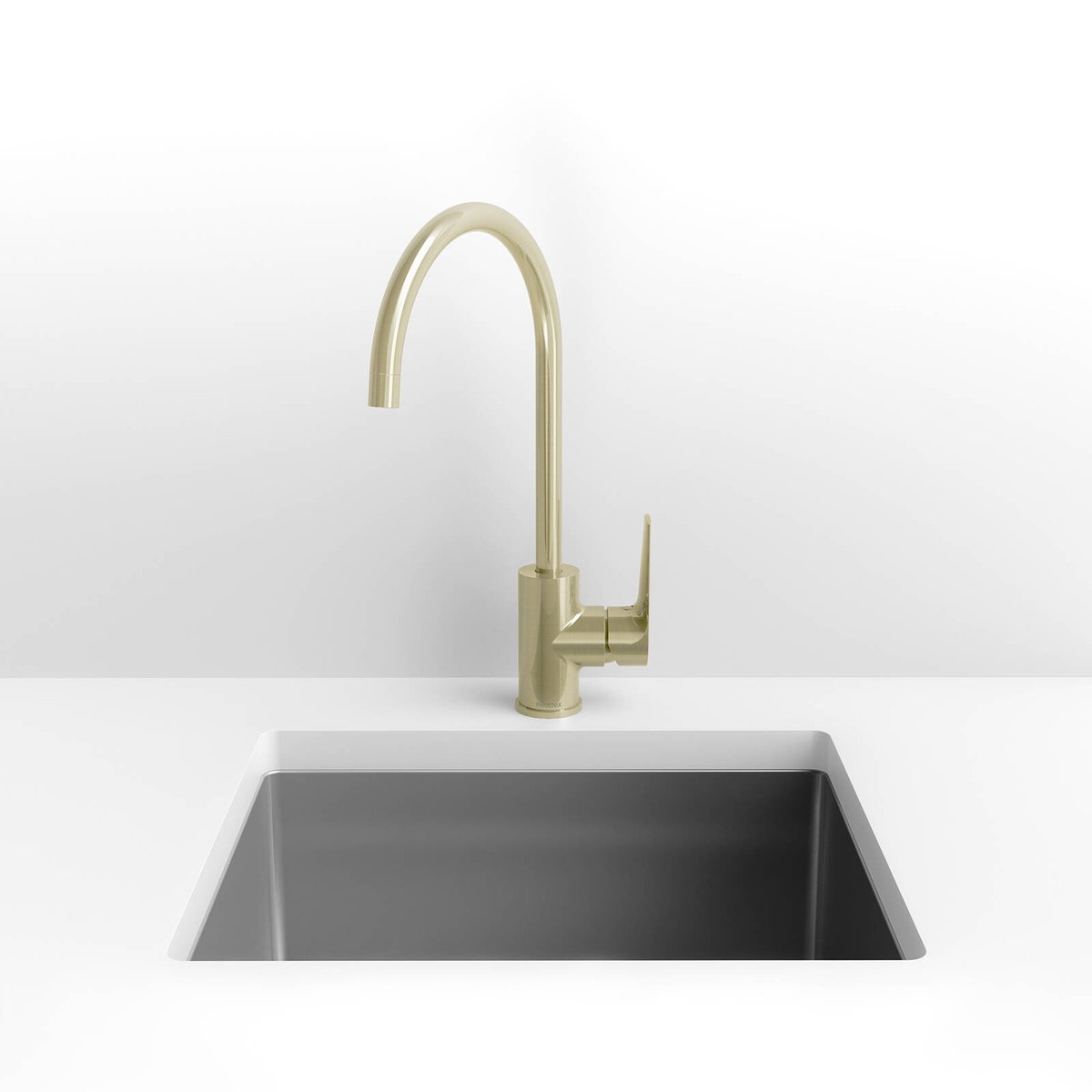 Phoenix Brushed Gold Bailey Sink Mixer - 360° Swivel Spout - Lead-Free - 99mm x 370mm x 237mm - SuperSaverAU - view 3