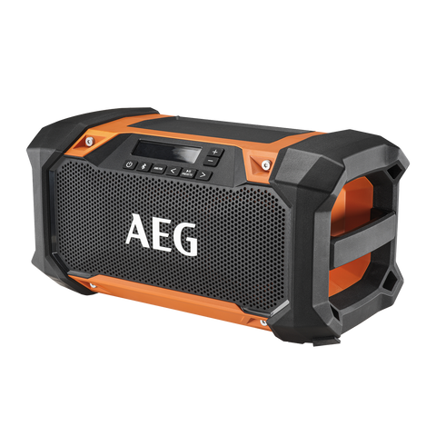 AEG 18V 240V Dual Speaker Hybrid Radio - 2 x 15W - Bluetooth - Water Resistant - SuperSaverAU - view 1