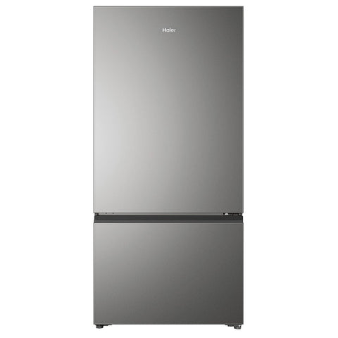 Haier 517L Bottom Mount Fridge - Satina Silver, 5.5 Star Energy, Reversible Door - HRF510BS