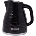 Westinghouse Kettle and Toaster Pack - 1.7L Rapid Boil Kettle, 4 Slice Toaster, Black Silver - WHKTPK14K