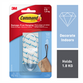 Command Large Clear Adhesive Wall Hook Damage-Free