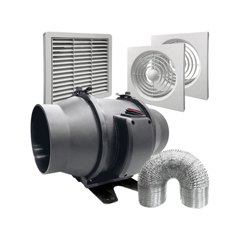 Deta 150mm Inline Exhaust Fan Kit - SuperSaverAU - view 1