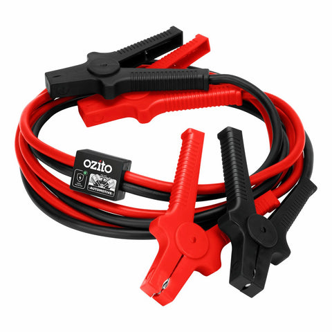 Ozito 3m 220A Jumper Leads - Surge Protection - Grey, Red, Black, Silver - SuperSaverAU - view 2