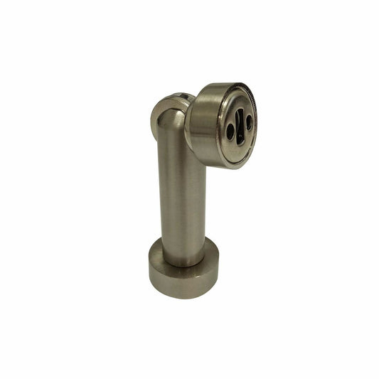 Adoored Satin Chrome Magnetic Door Stop 30mm Steel Shock Absorption