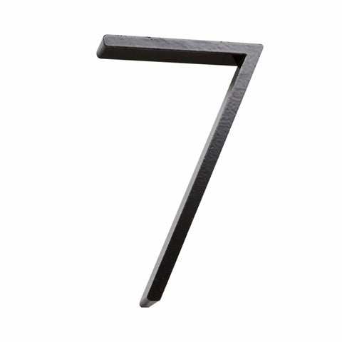 Sandleford 120mm Black Slimline House Number 7 - Steel - Weather Resistant - Modern Design - SuperSaverAU - view 1