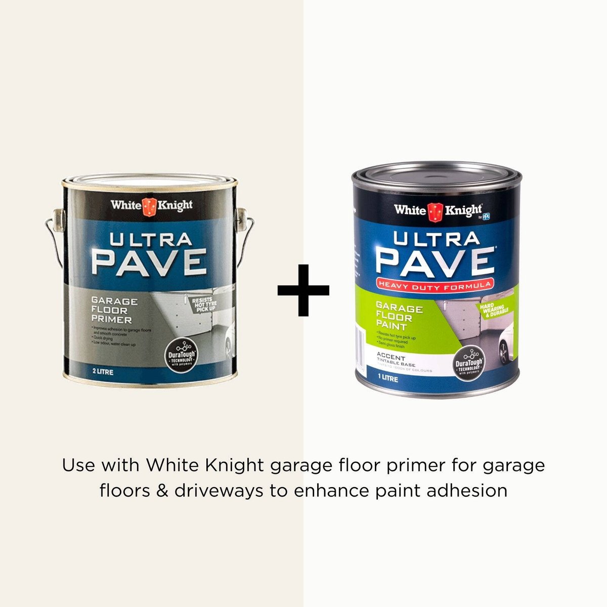 White Knight Ultra Pave Garage Floor Paint - 1L Accent - Heavy Duty - Durable Finish - SuperSaverAU - view 5