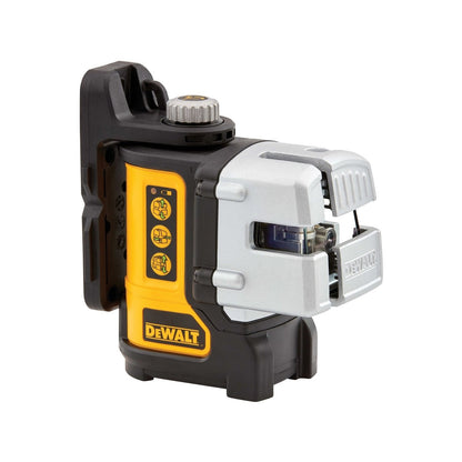 Dewalt 3 Line Laser - 15m - Plaster/Rubber - Self-Levelling