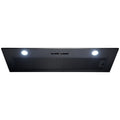 Omega 90cm Undermount Rangehood - Matt Black - Dual 3W LED - Slider Switch Controls - ORU90MB