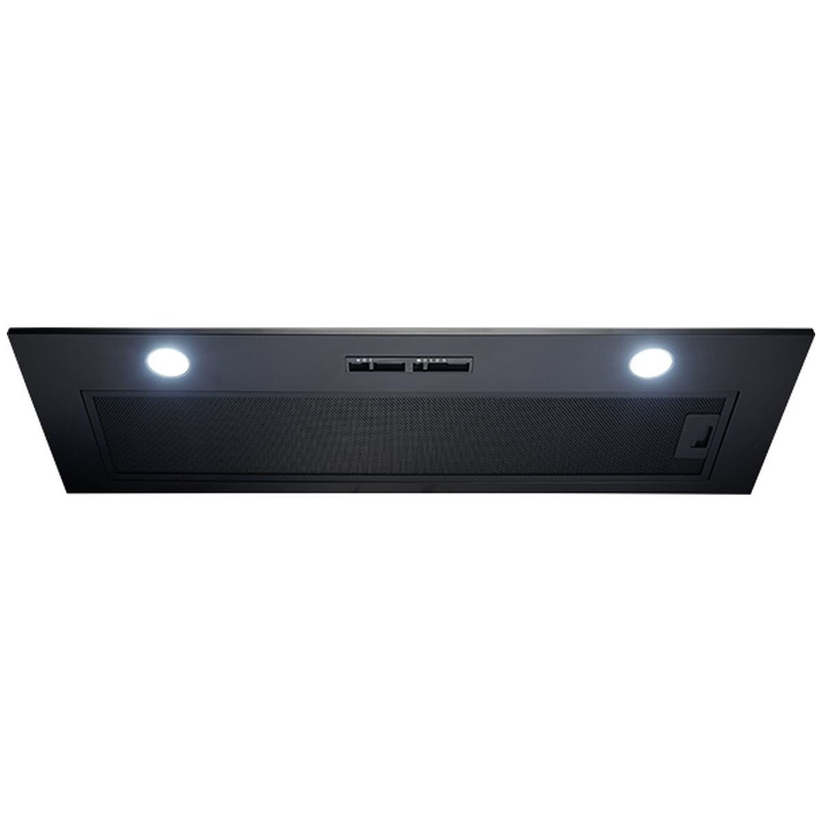 Omega 90cm Undermount Rangehood - Matt Black - Dual 3W LED - Slider Switch Controls - ORU90MB