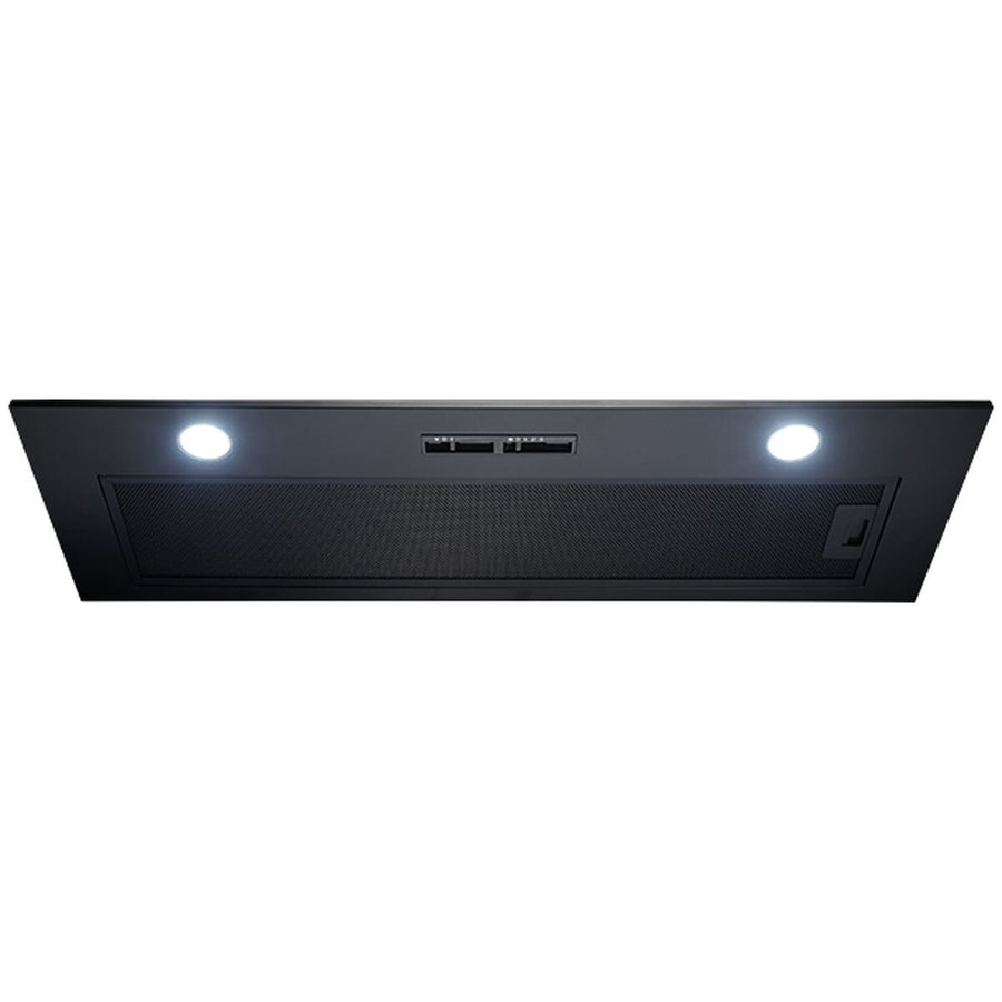 Omega 90cm Undermount Rangehood - Matt Black - Dual 3W LED - Slider Switch Controls - ORU90MB