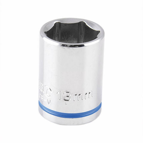 Kincrome 13mm 1/4" Drive Socket, 6 Point Chrome Vanadium Mirror Polish