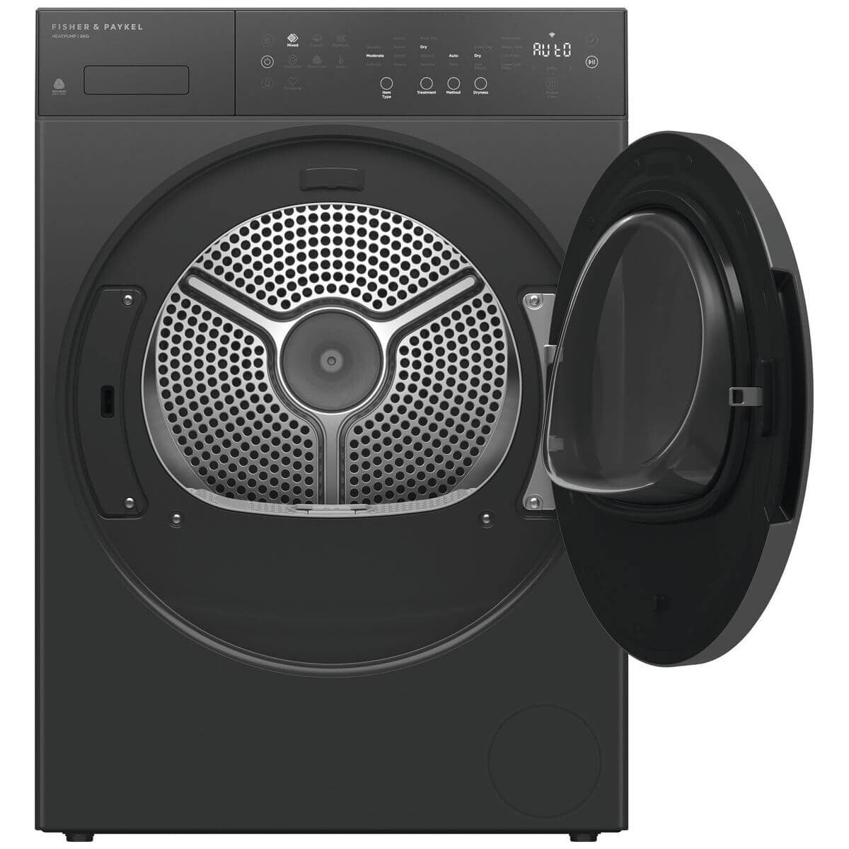 Fisher & Paykel Series 5 8kg Heat Pump Dryer - Graphite, 9 Star Energy Rating - DH8060PG5