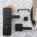 Lane Black Square Iron Knob - 32.78mm x 28.01mm x 32.78mm - Matte Black - SuperSaverAU - view 2