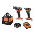 AEG 18V Brushless Sub Compact 2-Piece 4.0Ah Cordless Kit A18SX24B