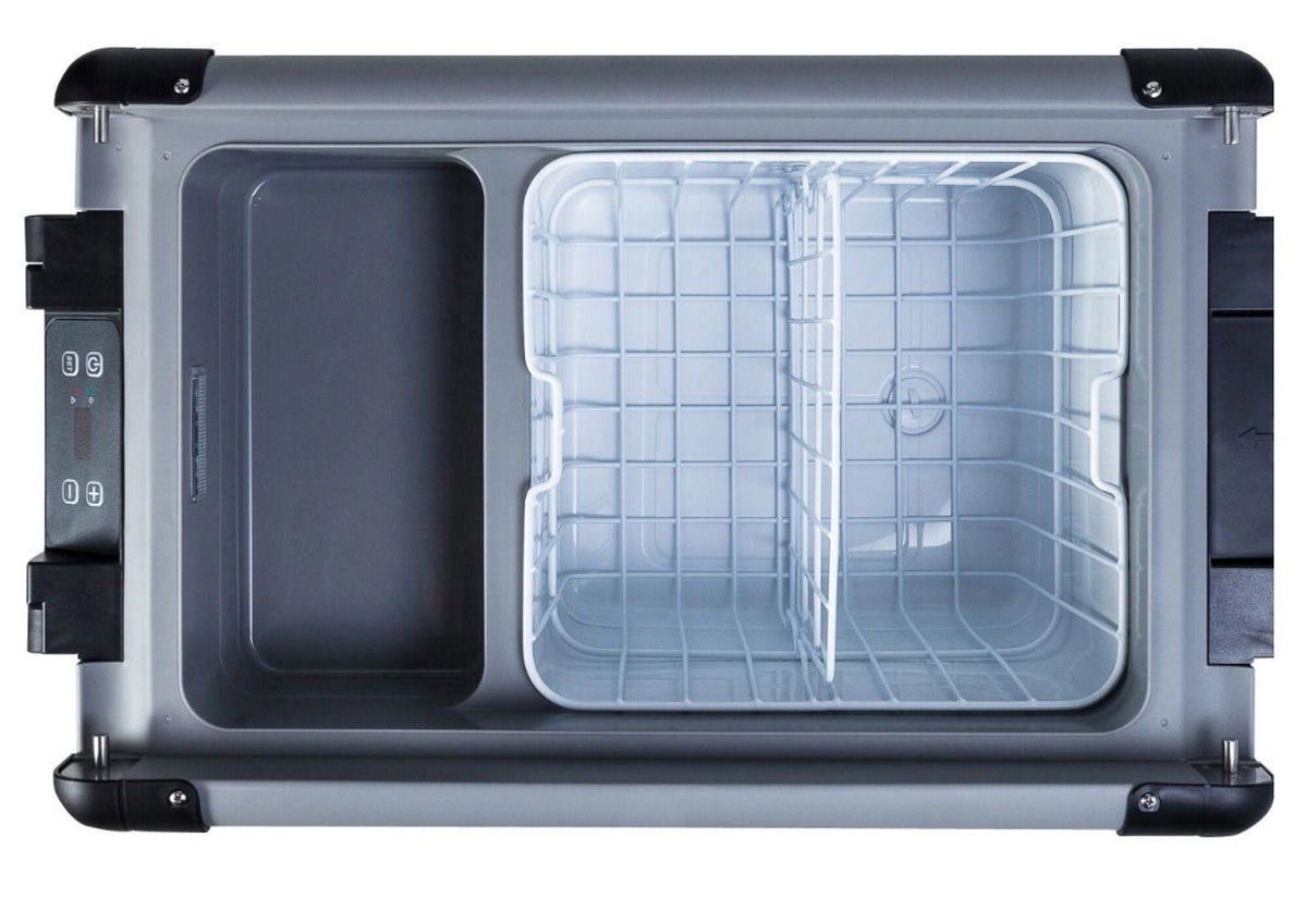 EvaKool 38L Travelmate portable fridge - End-opening lid - Black/Silver - TMX35