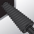 Ryobi 2 Piece Mixed Metal Rotary File Set - 1/4" Hex Shank, Black Oxide
