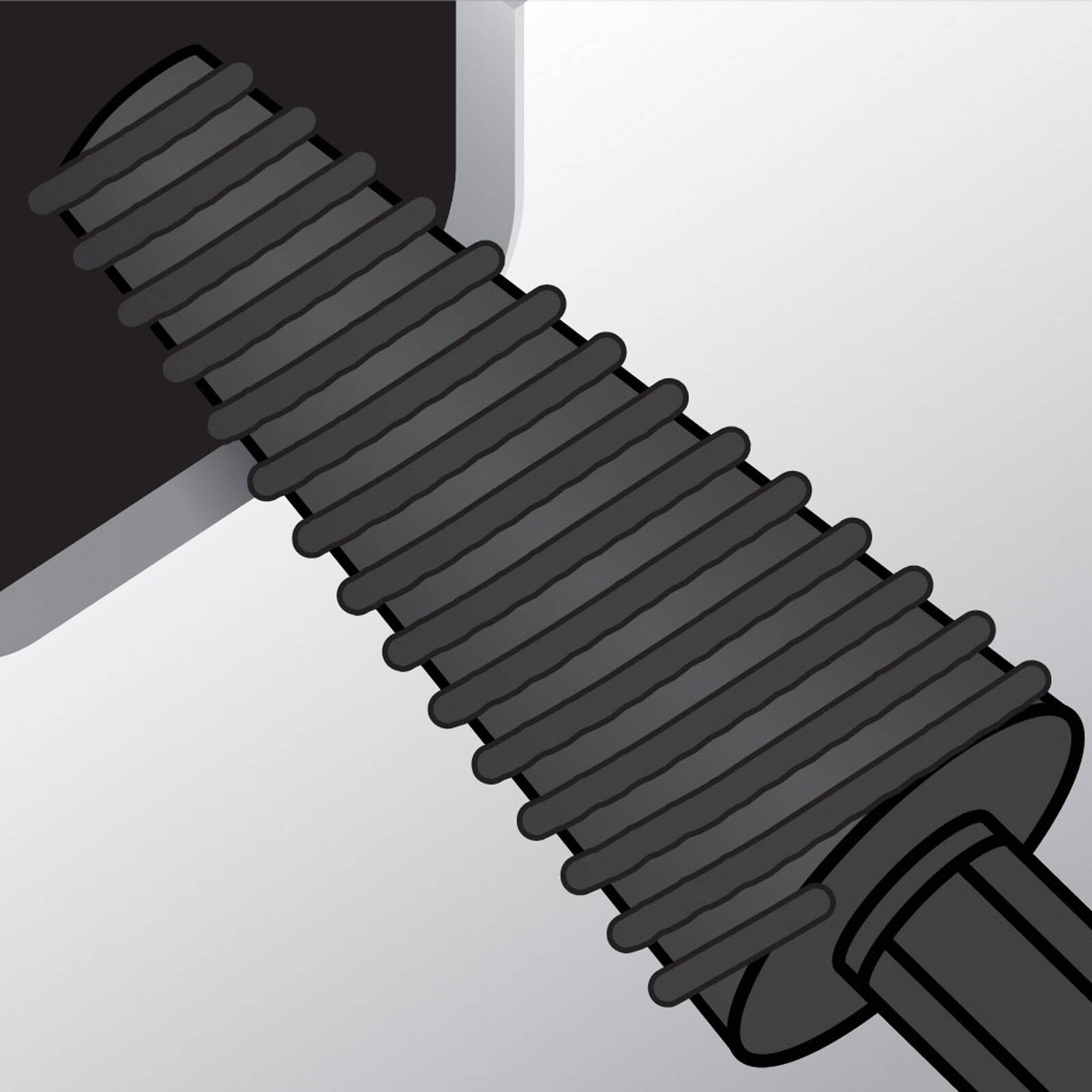 Ryobi 2 Piece Mixed Metal Rotary File Set - 1/4" Hex Shank, Black Oxide