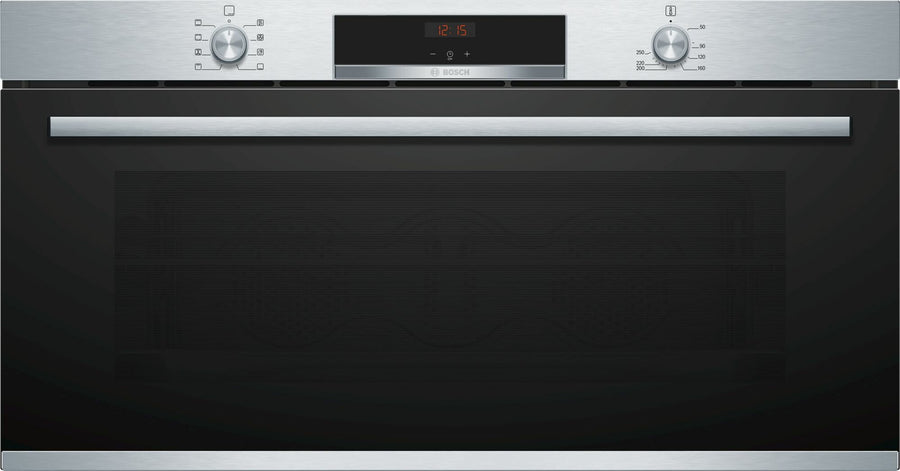 Bosch Series 4 90cm Built-In Electric Oven - 85L, Telescopic Rail, Stainless Steel - VBC5540S0
