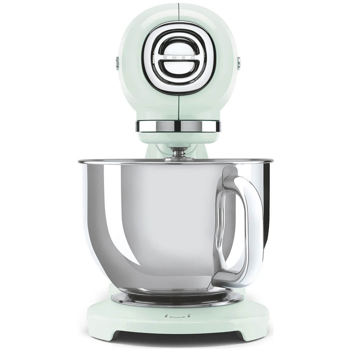 Smeg 50's Style Stand Mixer 4.8L - 1000W, Pastel Green, Planetary Mixing, Front Port - SMF05PGAU