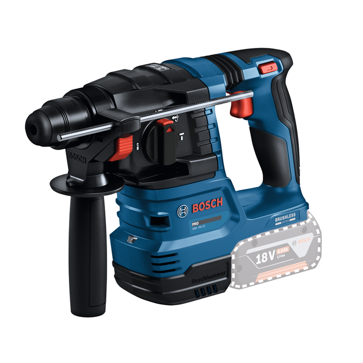 Bosch 18V Professional SDS Rotary Hammer Drill 0611924000 - Lightweight - Ergonomic - KickBack Control - Vibration Control - Efficient Battery Runtime - SuperSaverAU - view 1