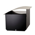 Sandleford Ripple Letterbox 210mm x 180mm x 290mm Galvanised Steel Black/Silver - SuperSaverAU - view 2