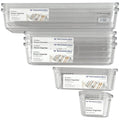 The Container Store 12 piece kitchen drawer pack 1 - Clear PET organisers - Two drawers - VTCS-DRAW-P1