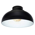 Brilliant 28cm Matt Black Foundry DIY Batten Fix Light Shade - SuperSaverAU - view 2