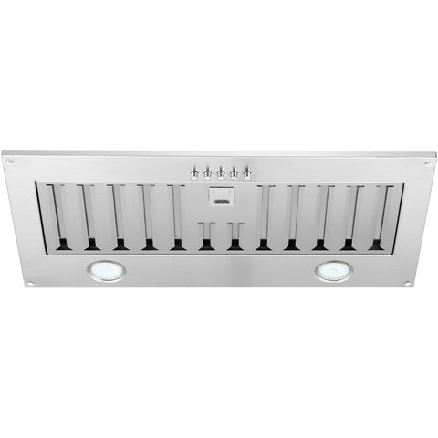 Schweigen Undermount Rangehood - Stainless Steel, 1080m³/h, 3 Speeds, On-Board Motor - SWU-6