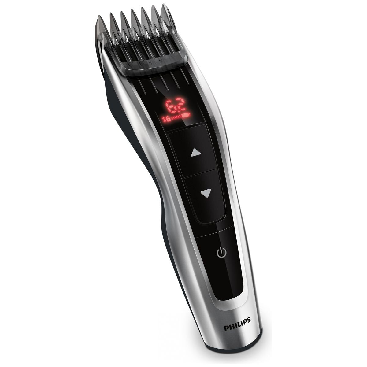 Philips Hair Clipper Series 9000 - 400 Length Settings - Titanium Self-Sharpening Blades - Chrome - HC9420-15