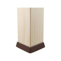 Surface Gard Brown Square Rubber Castor Cup 40mm 4 Pack - Floor Protection - SuperSaverAU - view 2