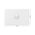 Deta X6 White Single Switch - 1 Gang - Polycarbonate - Durable Design - SuperSaverAU - view 4