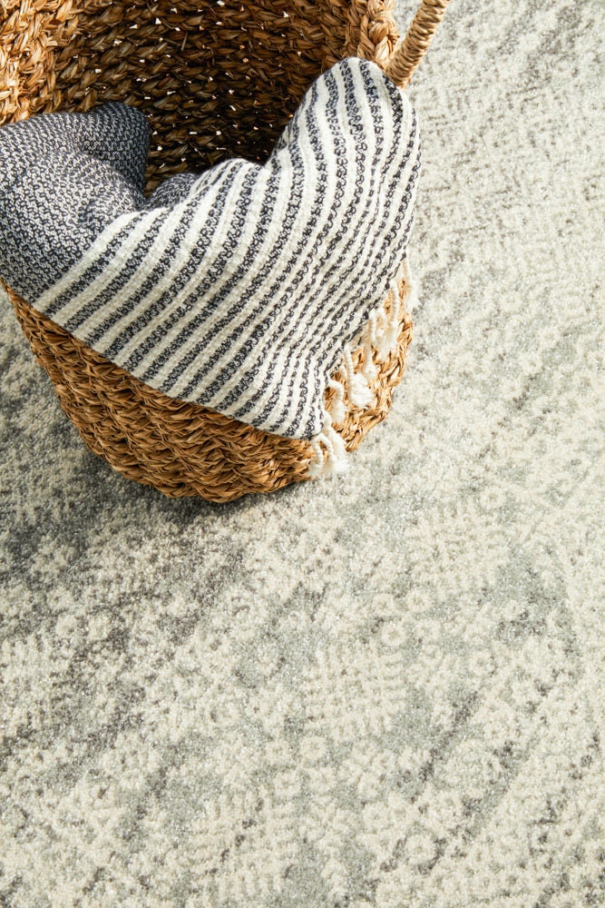 Rug Culture Mirage Large Rug 290x200cm - Silver 100% Polypropylene Pile, Jute Weft Backing - MIR351SIL290X200