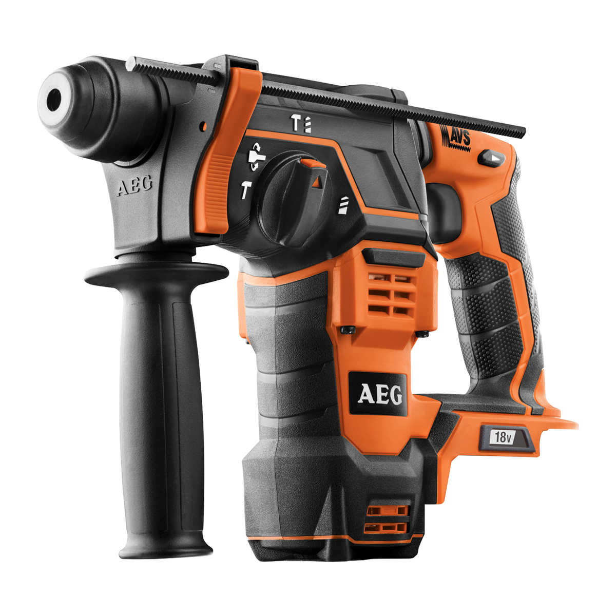 AEG 18V SDS Rotary Hammer Drill - Skin Only - 24mm Concrete Capacity - Orange/Black - SuperSaverAU - view 1