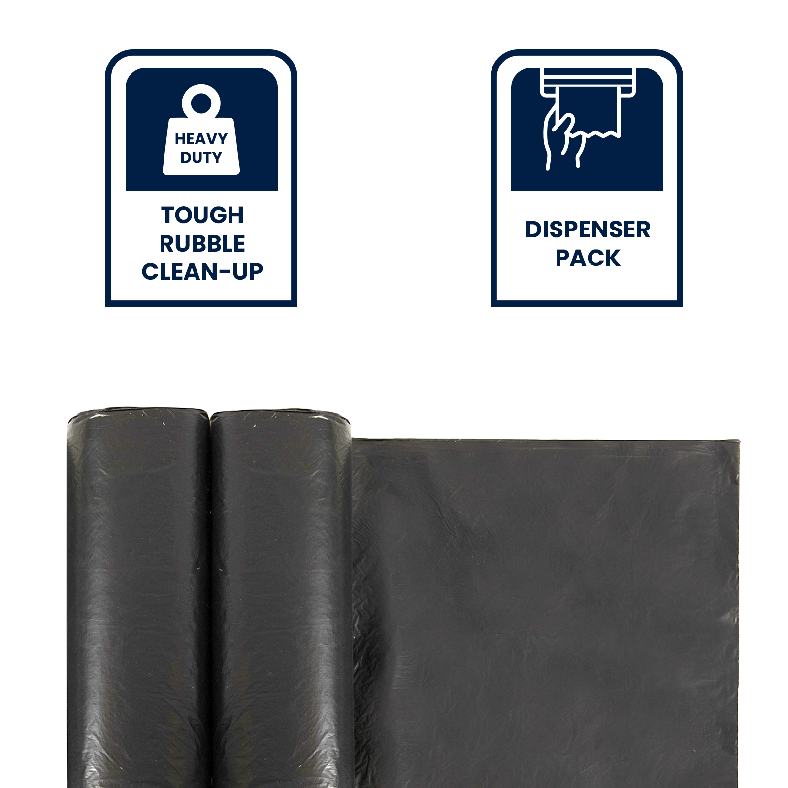 Grunt 158L Trade Cleanup Rubbish Bags 1140 x 830mm Black 24 Pack