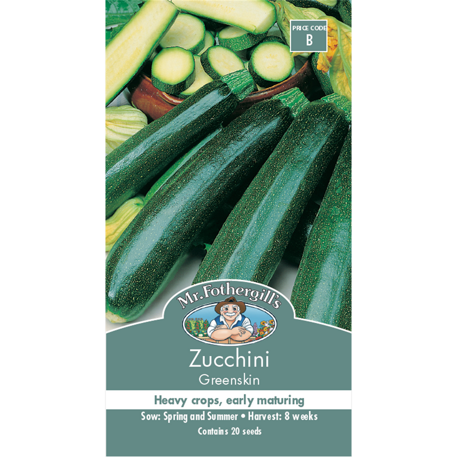 Mr Fothergill Zucchini Vegetable Seeds - 75mm - Green - Easy To Grow - SuperSaverAU - view 1