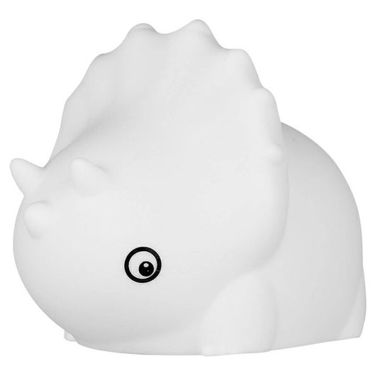 Triceratops Silicone Rechargeable Night Light - 144mm x 104mm x 108mm - Portable Touch Control