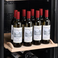 LeCavist 168 Bottle Single Zone Wine Cabinet 301L - Black Finish, Active Carbon Filter - LEK168PV