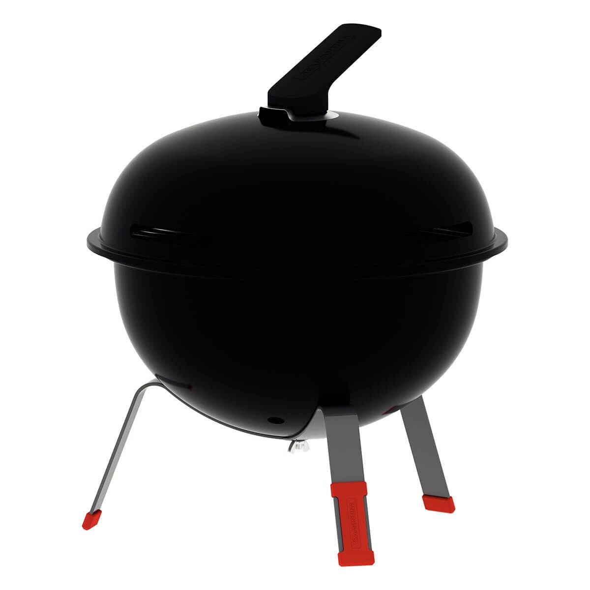 Tramontina Churrasco Portable Charcoal BBQ - Enamelled Steel Body and Lid - Black - 26500003