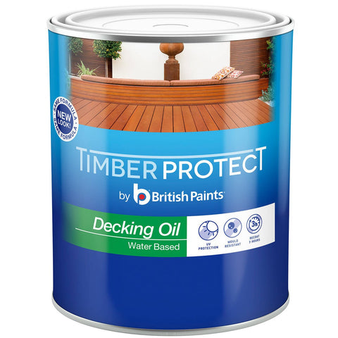 Timber Protect Decking Oil 1L Water Based UV Protection Natural Finish - SuperSaverAU - view 1