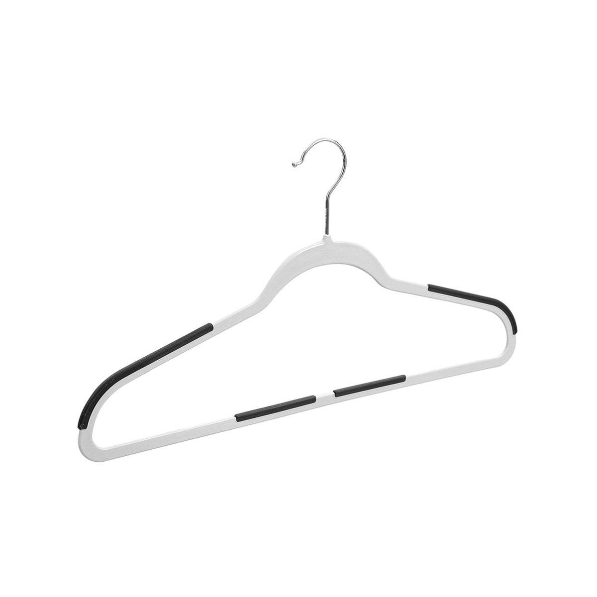 Practa White Anti Slip Plastic Hangers 10 Pack - 60mm x 240mm x 450mm - Durable