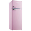 Linarie 209L Retro Top Mount Fridge - Pink Finish, Adjustable Shelves, 3 Star Energy - LK200DDPINK