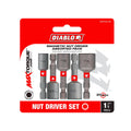 Diablo 5 Piece Nutsetter Set - 1/4" to 1/2" - Durable & Impact Resistant - SuperSaverAU - view 1