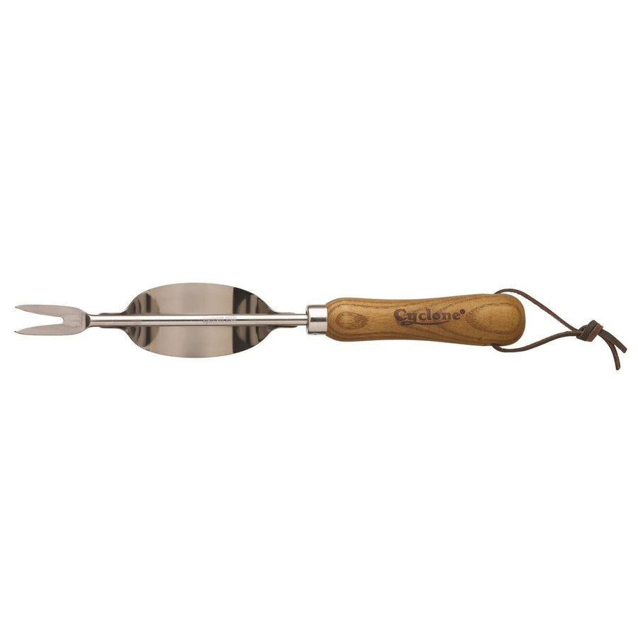 Cyclone Stainless Steel Weeder - 300mm Timber Handle - Durable & Elegant - SuperSaverAU - view 1