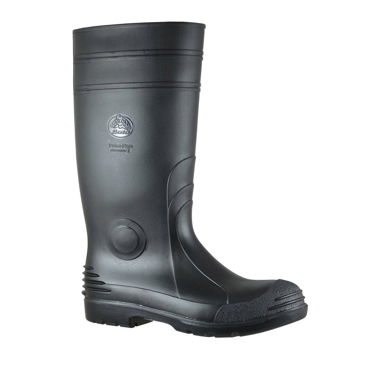 Bata Industrials Jobmaster Knee Length Gumboots Size 7 - Black - Waterproof - SuperSaverAU - view 1