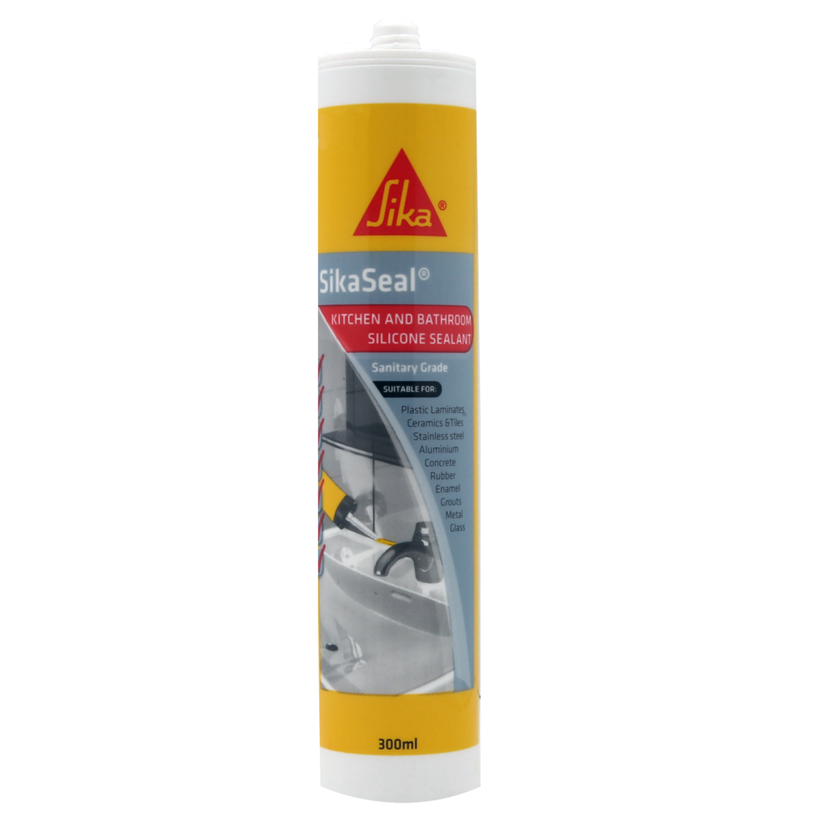 Sika Brown Sikaseal Silicone Sealant 300ml - Weatherproof - Mould Resistant - SuperSaverAU - view 1