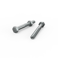 Zenith M8 x 65mm Zinc Plated Hex Head Bolts and Nuts - 2 Pack - Strong Grip - SuperSaverAU - view 1