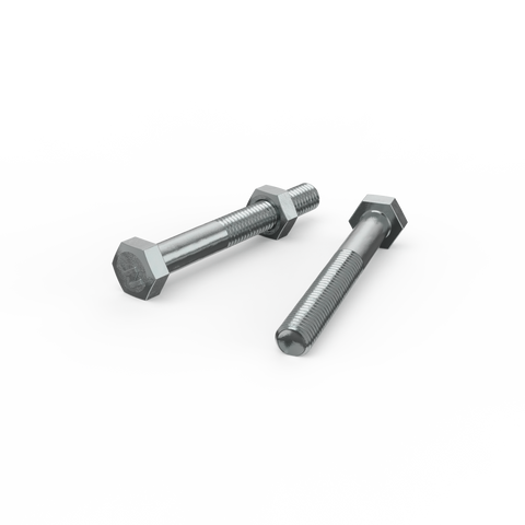Zenith M8 x 65mm Zinc Plated Hex Head Bolts and Nuts - 2 Pack - Strong Grip - SuperSaverAU - view 1