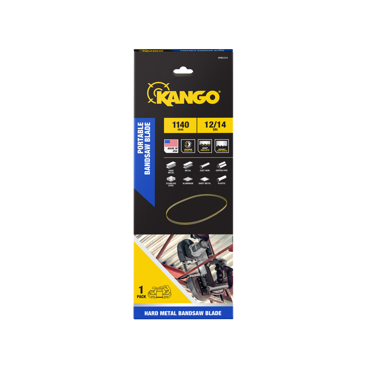 Kango Portable Bandsaw Blade 1140mm 12/14TPI - High Speed Steel - Durable - SuperSaverAU - view 1