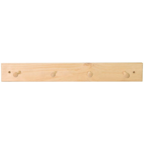 Mode Hook Rack - 4 Hooks - Natural Pine - 610mm - Functional Design - SuperSaverAU - view 1